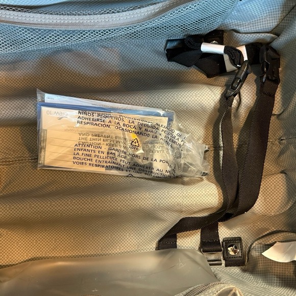 Travelpro Luggage Black 4 Wheels Powerscope Leather Handle Canvas Carry On Bag - Picture 14 of 16